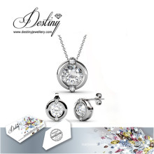 Destiny Jewellery Especially Crystal From Swarovski Set Pendant Ring and Earrings